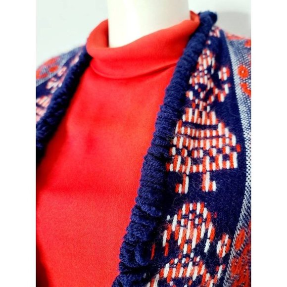 Vintage Novelty Print Set, 70s Howard Wolf, Dress and‎ Jacket Set, Tapestry Set - Picture 6 of 10